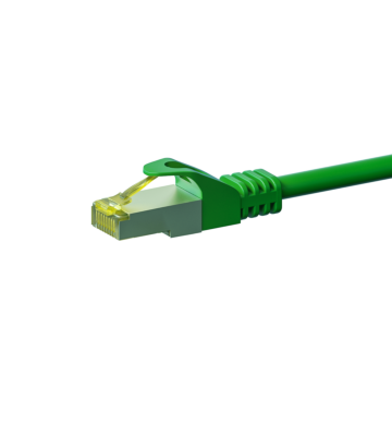 Cat7 S/FTP (PIMF) patchkabel 0,25 m grön