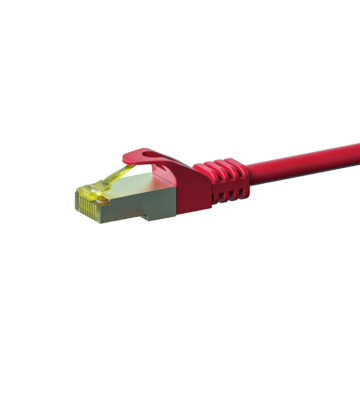 Cat7 S/FTP (PIMF) patchkabel 1m röd