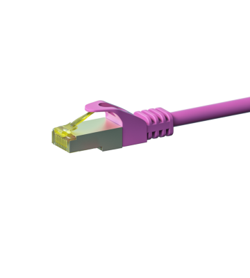 Cat7 S/FTP (PIMF) patchkabel 0,50 m rosa