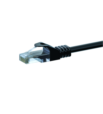 CAT6 UTP patchkabel 0,25m svart - CCA