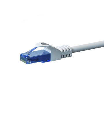 UTP CAT6a patchkabel 0,25m vit - 100% koppar