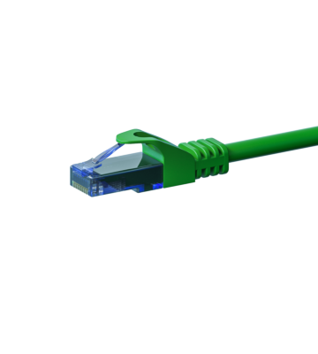 UTP CAT6a patchkabel 20m grön - 100% koppar