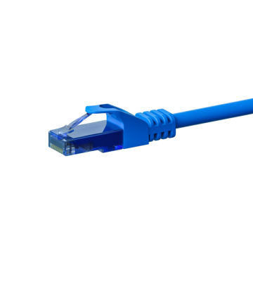 UTP CAT6a patchkabel 3m blå - 100% koppar