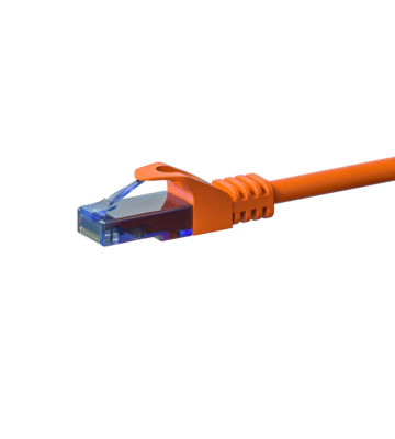 UTP CAT6a patchkabel 1m orange - 100% koppar