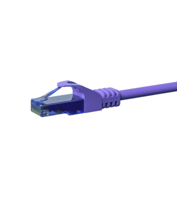 UTP CAT6a patchkabel 0,15m lila - 100% koppar