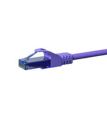 UTP CAT6a patchkabel 1,50m lila - 100% koppar