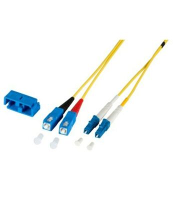 OS2 duplex fiberoptisk kabel LC-SC 5m