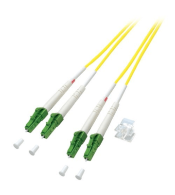 OS2 duplex fiberoptisk kabel LC/APC-LC/APC 20m