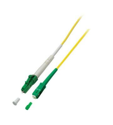 OS2 simplex fiberoptisk kabel LC/APC-SC/APC 15m