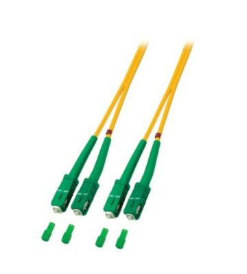 OS2 duplex fiberoptisk kabel SC/APC-SC/APC 0,50m