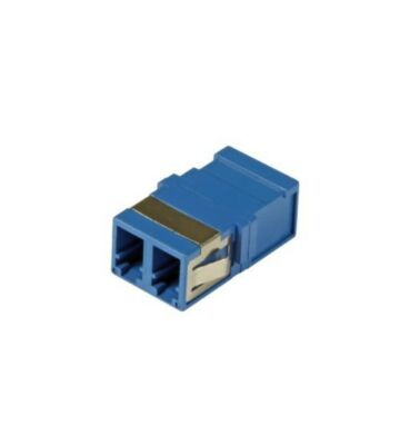 Singlemode keystone-koppling LC-LC duplex blå
