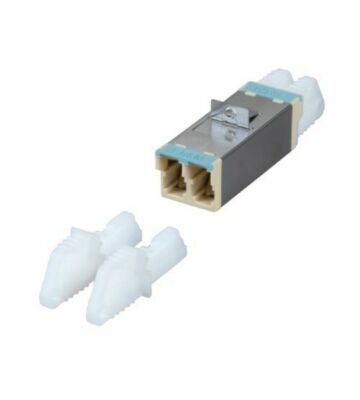 Multimode koppling E2000-E2000 duplex turkos
