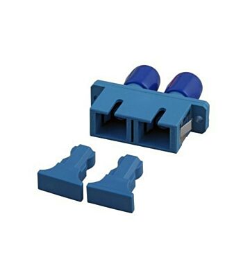 Singlemode koppling SC-ST duplex blå