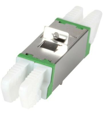 Single-mode koppling E2000-E2000 duplex grön