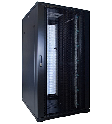 32U serverrack med perforerad dörr 800x1200x1600mm (BxDxH)