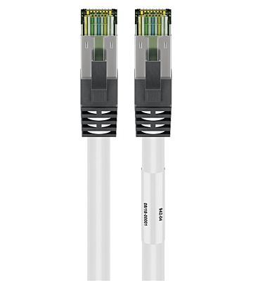 Cat8 S/FTP (PIMF) patchkabel 0,50 m vit