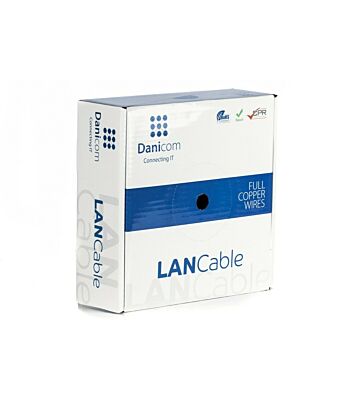 DANICOM CAT6 FTP 50m kabel på rulle flexibel - PVC (Fca)