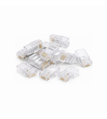 DANICOM UTP CAT6 RJ45 genomstickskontakt - Passera för flexibel kärna - 10 stycken