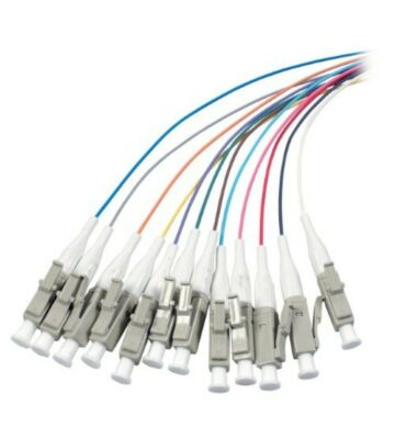 OM4 fiberoptisk pigtail färgad set LC - 12 stycken