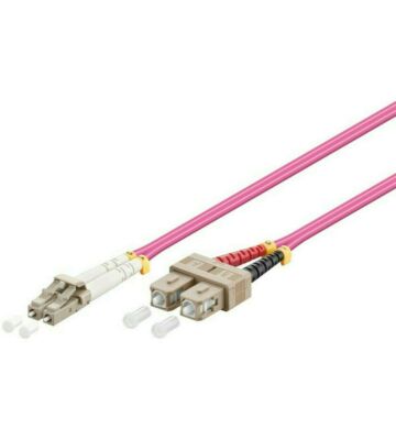 Fiberoptisk kabel LC-SC OM4 3m