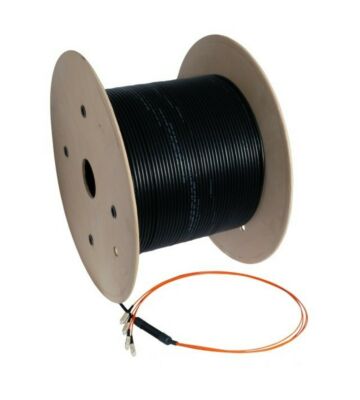 OM3 fiberoptisk kabel anpassad 8 fibrer inkl. kontakter
