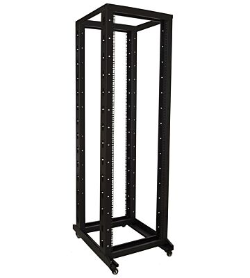 42U rackstativ på hjul 600x800x2000mm (BxDxH)