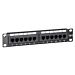 10 tums CAT6 UTP patchpanel - 12 portar