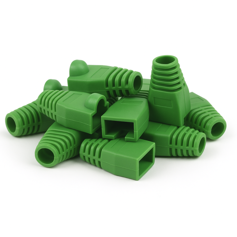 DANICOM RJ45 Kabelgenomföring Grön - 10 st