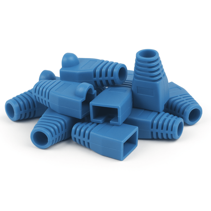 DANICOM RJ45 Kabelskydd Blå Large - 10 stycken