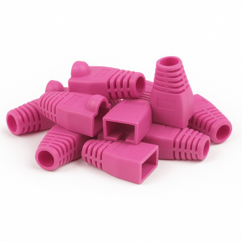 DANICOM RJ45 Kabelgenomföring Rosa - 10 st