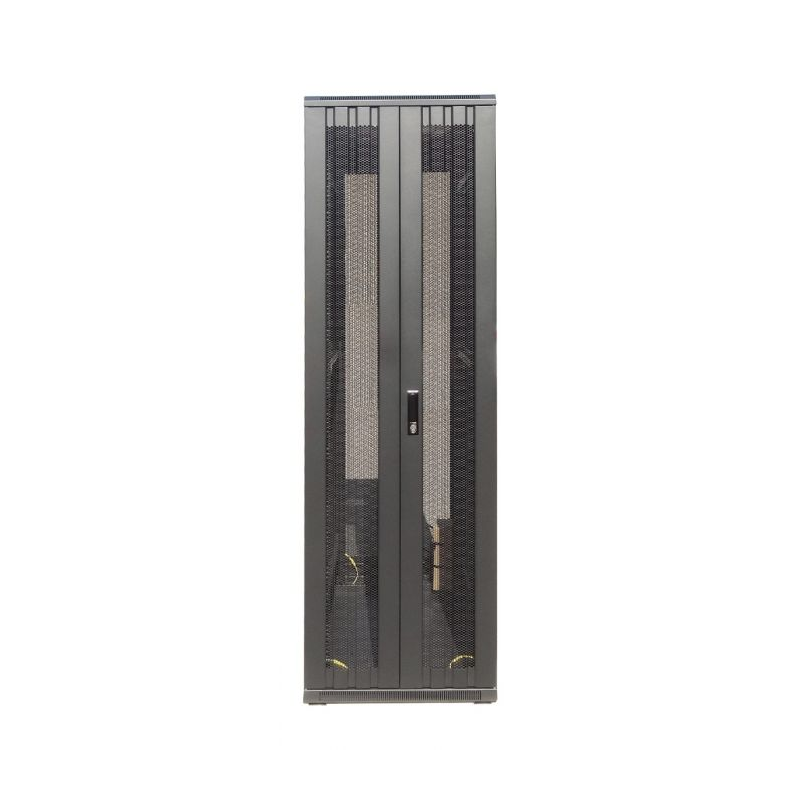 47U serverskåp med dubbelperforerad fram- och bakdörr 600x800x2200mm (BxDxH)