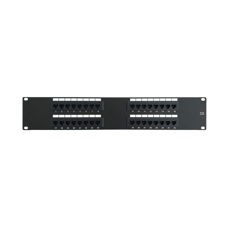 CAT6 UTP patchpanel - 32 portar - 2U