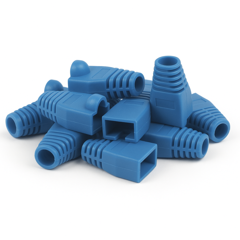 DANICOM RJ45 Kabelgenomföring Blå - 10 st