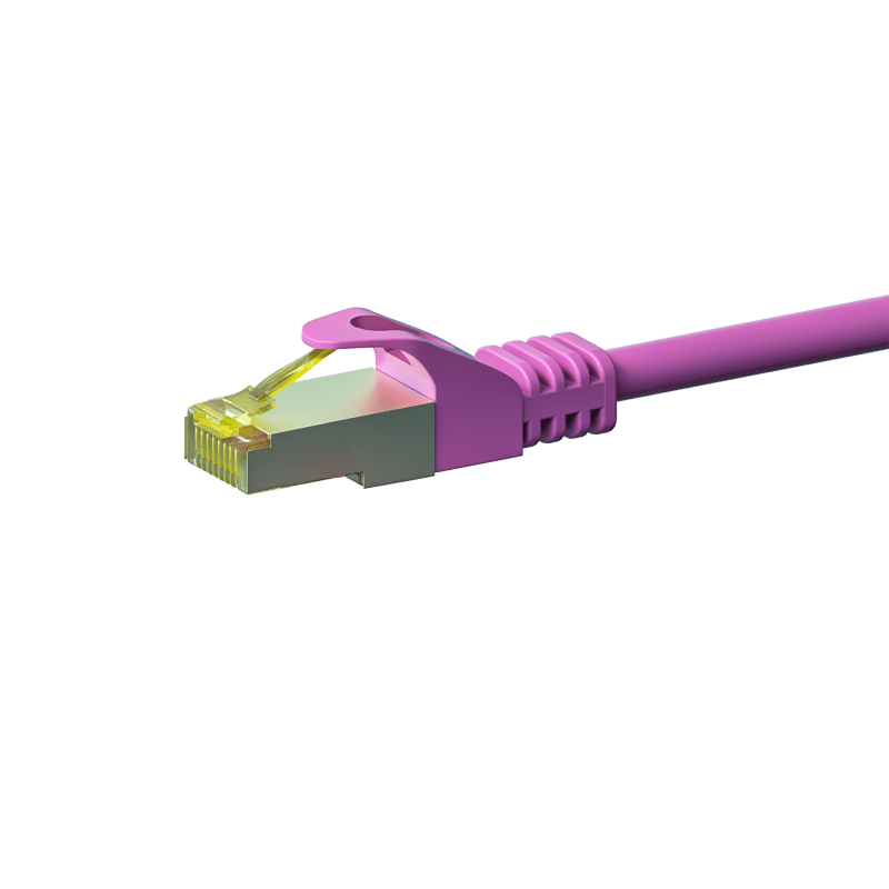 Cat7 S/FTP (PIMF) patchkabel 5m rosa