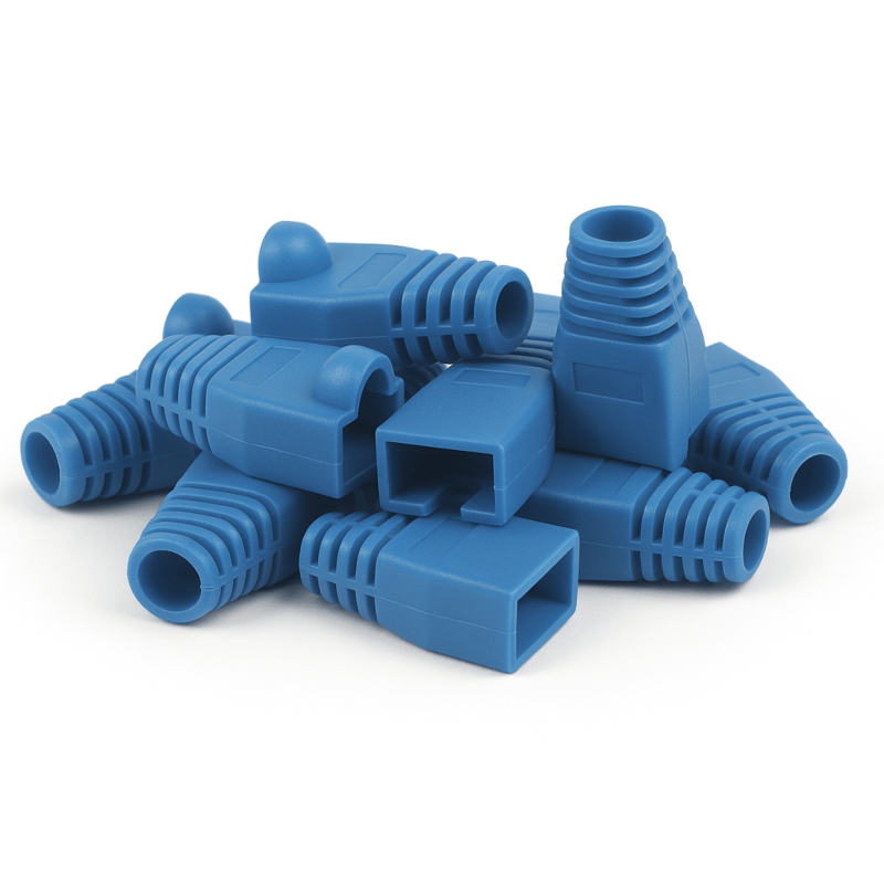 DANICOM RJ45 Kabelgenomföring Blå - 10 st