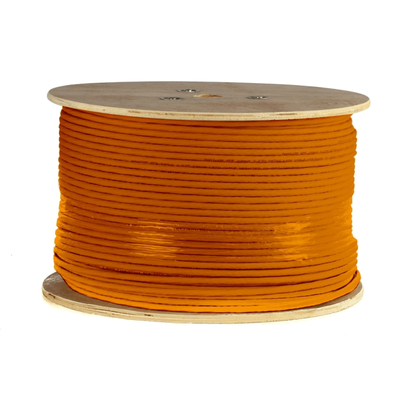 DANICOM CAT7 100% koppar S/FTP 500m kabel på rullstyv - LSZH (Cca)