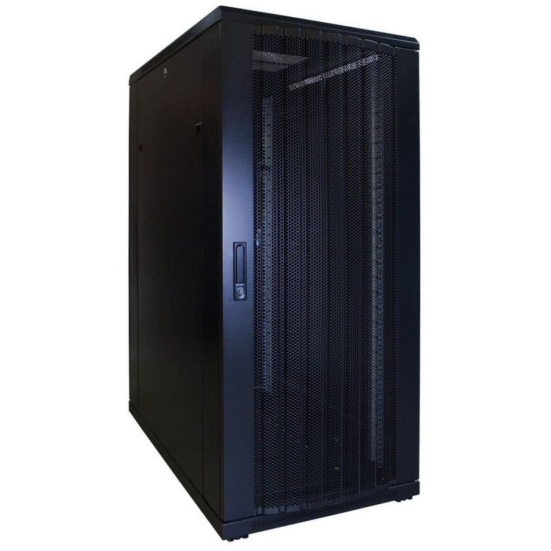27U serverskåp med perforerad dörr 600x1000x1400mm (BxDxH)