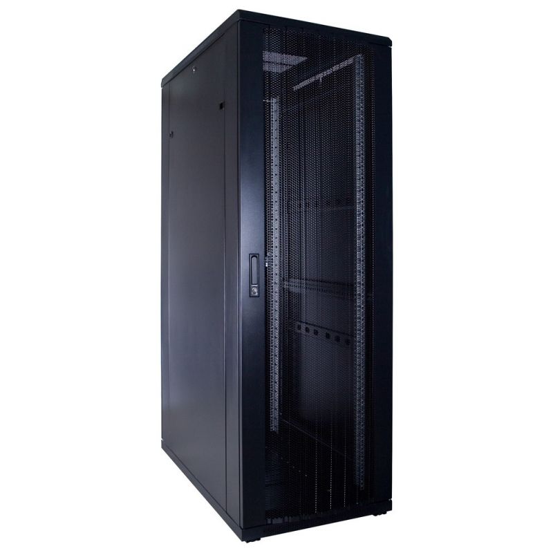 37U serverskåp med perforerad dörr 600x1000x1800mm (BxDxH)