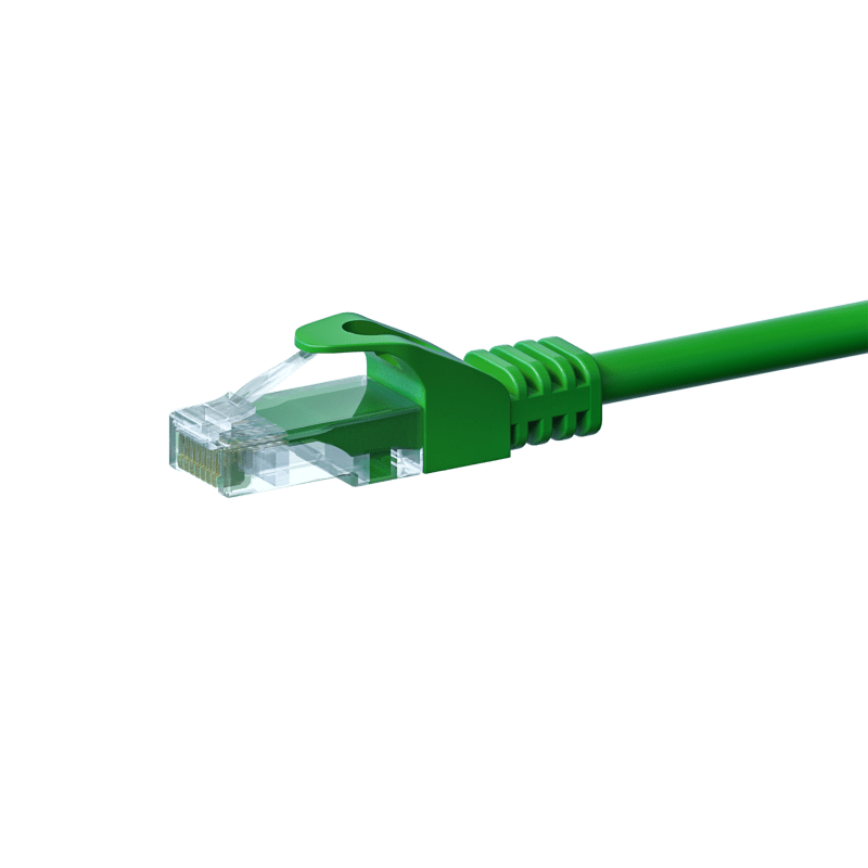 UTP CAT5e patchkabel 5m grön - 100% koppar