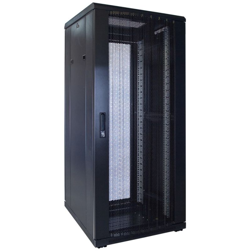 27U serverskåp med perforerad dörr 600x600x1400mm (BxDxH)