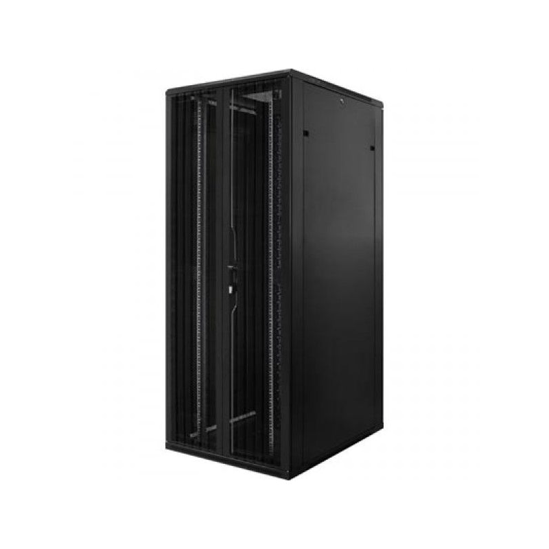 42U serverskåp med dubbelperforerad fram- och bakdörr 800x1200x2000mm (BxDxH)