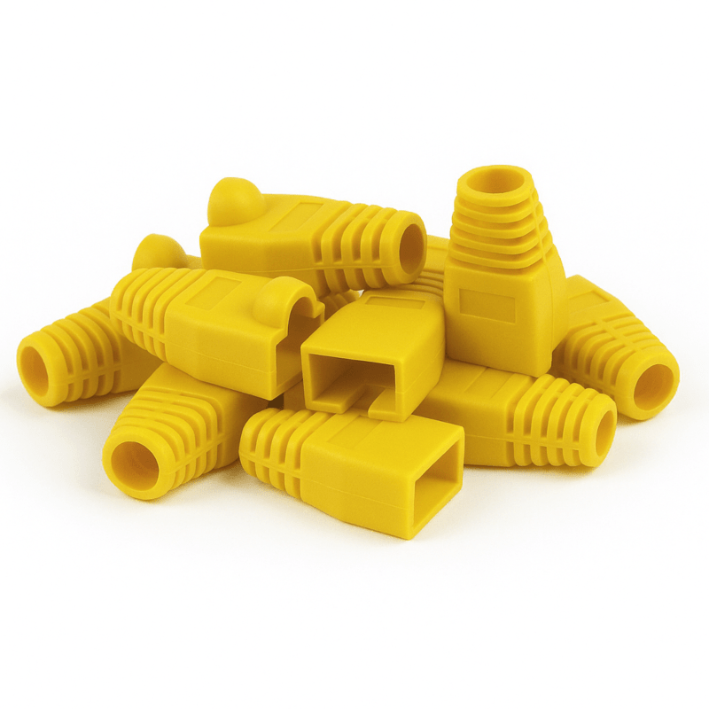 DANICOM RJ45 Kabelgenomföring Gul - 10 st