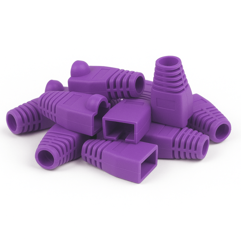 DANICOM RJ45 Kabelgenomföring Lila - 10 st