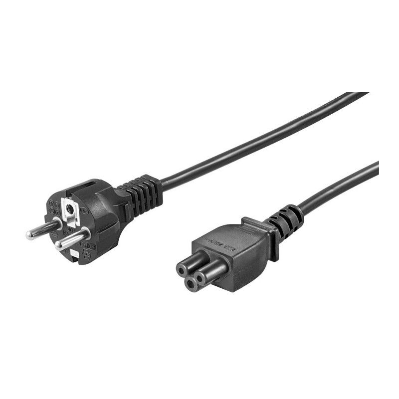 Strömkabel schuko till C5 1,80m svart