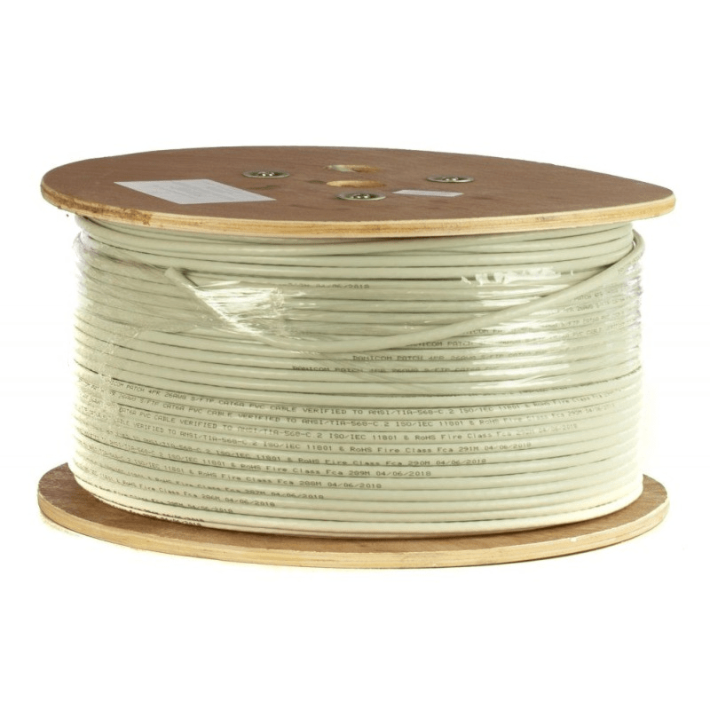 DANICOM CAT6A SFTP 305m kabel på rullstyv - LSZH (B2ca)