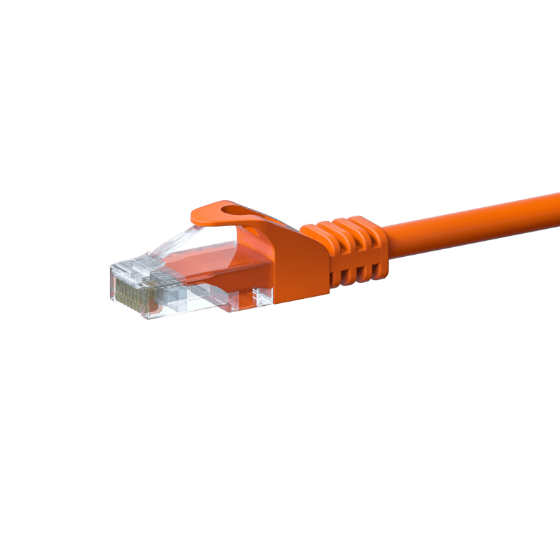 UTP CAT5e patchkabel 0,50m orange - 100% koppar