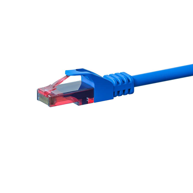 UTP CAT6 patchkabel 3m blå - 100% koppar