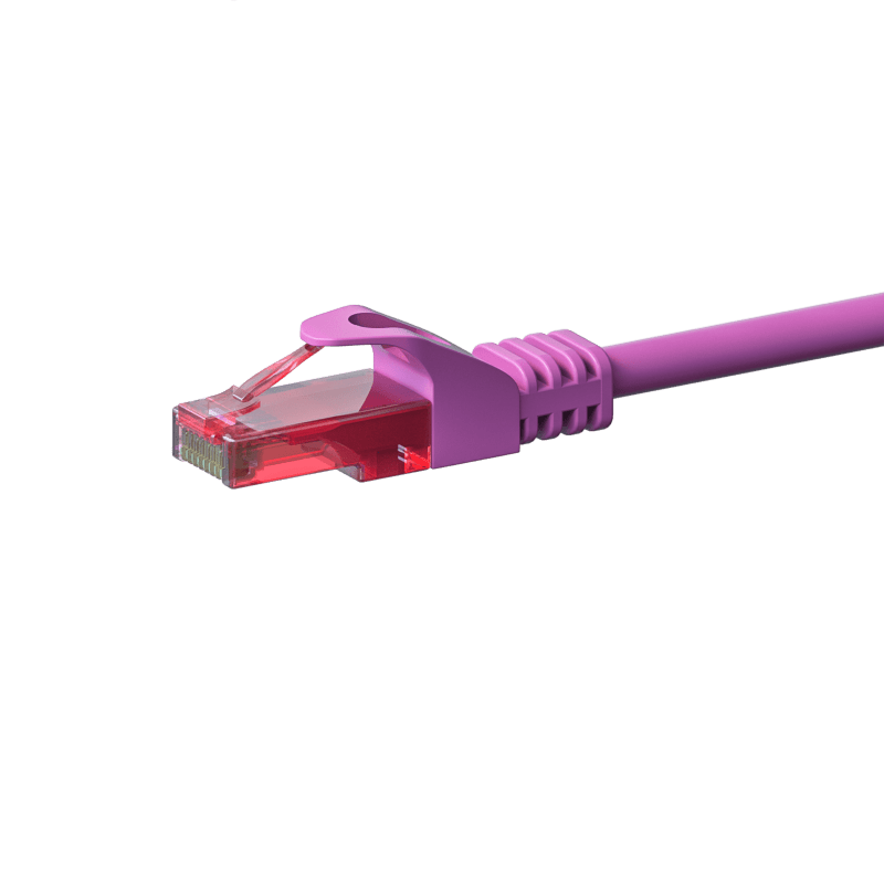 UTP CAT6 patchkabel 15m rosa - 100% koppar