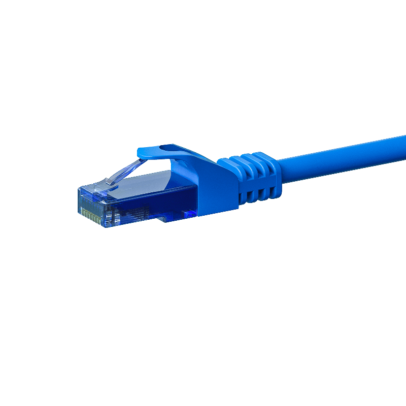 UTP CAT6a patchkabel 30m blå - 100% koppar