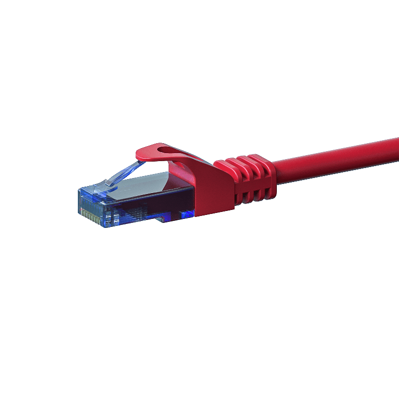 UTP CAT6a patchkabel 3m röd - 100% koppar
